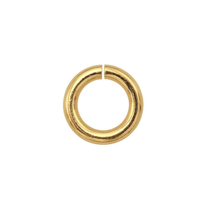 Anello di giunzione tondo da 3,5 mm ID in oro giallo 14K