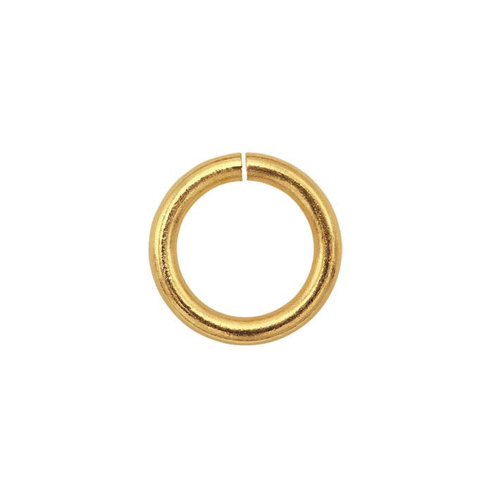 Anello di giunzione tondo da 6 mm in oro giallo 14K ID