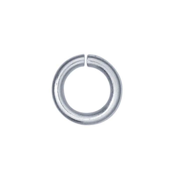 Anello di giunzione tondo da 2 mm in oro bianco 14K