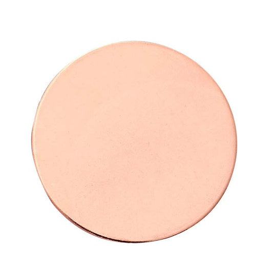 14/20 Rose Gold-Filled 25.4mm Disc, 0.64mm, 1/2-Hard