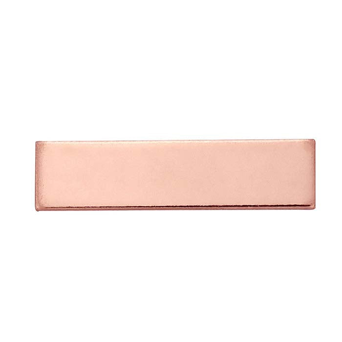 14/20 Rose Gold-Filled 25.4 x 6.4mm Rectangle Stamping, 0.81mm, 1/2-Hard