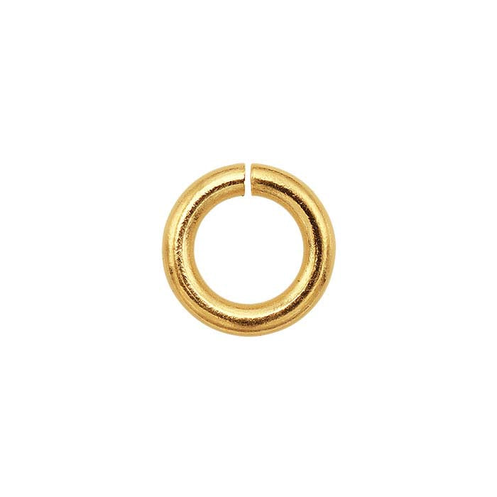 Anello di giunzione tondo in oro giallo 14K, diametro interno 3,2 mm