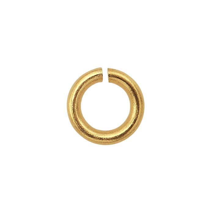 Anello di giunzione tondo in oro giallo 14K, diametro interno 1,6 mm