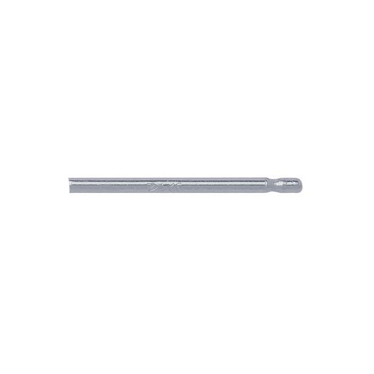 Sterling Silver 0.76mm x 11.11mm Bullet-Style Friction Ear Post