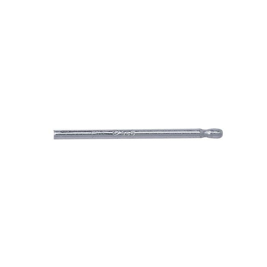 Sterling Silver 0.76mm x 12.7mm Bullet-Style Friction Ear Post