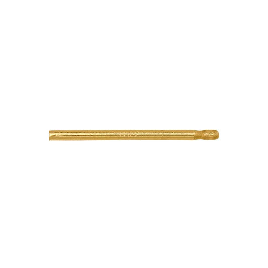 14K Yellow Gold 0.76mm x 12.7mm Bullet-Style Friction Ear Post