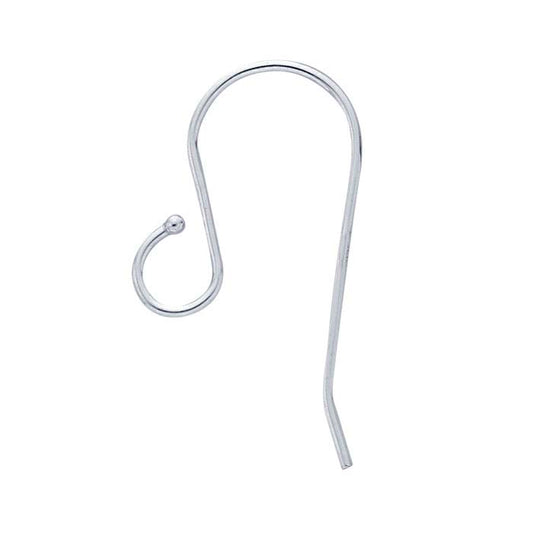 Sterling Silver Ear Wire with 1.2mm Ball End and Loop