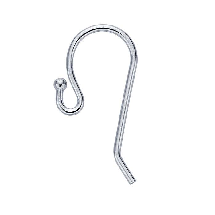 Sterling Silver Small Ear Wire with 1.5mm Ball End and Loop