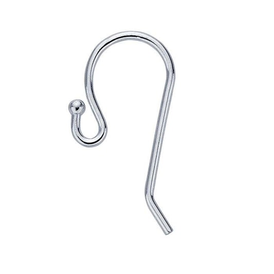 Sterling Silver Small Ear Wire with 1.5mm Ball End and Loop