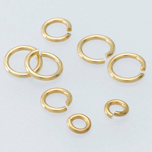 14K Gult Guld 4mm ID Rund Hoppring