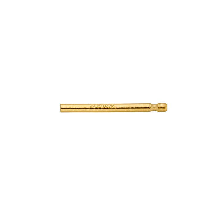 14/20 Yellow Gold-Filled 0.91mm x 11.11mm Friction Ear Post