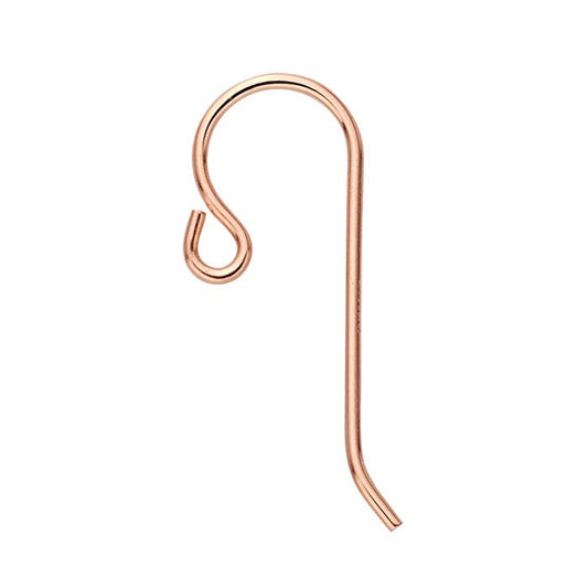 14/20 Rose Gold-Filled Ear Wire with Outside Loop