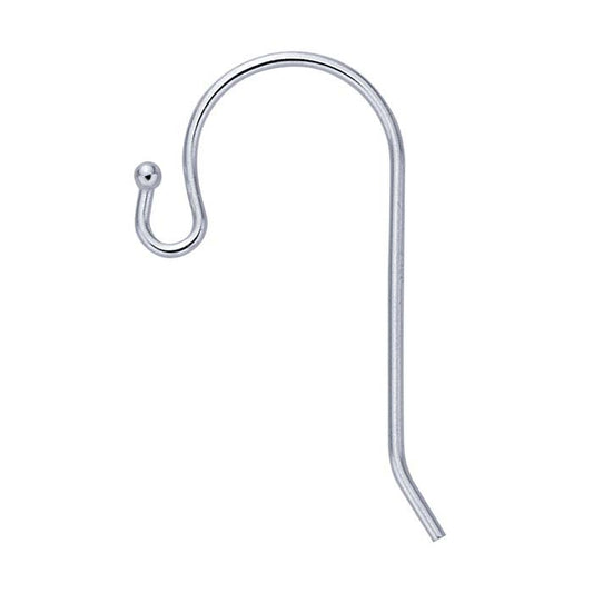 Sterling Silver Ear Wire 1.5mm Ball and Loop