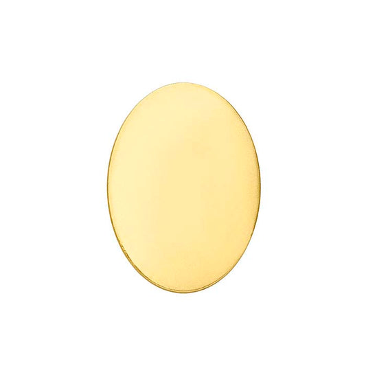 14/20 Yellow Gold-Filled 18 x 13mm Oval Stamping, 0.81mm, Soft