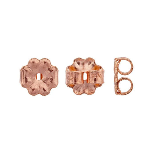 14/20 Rose Gold-Filled Medium-Weight Friction Ear Nut