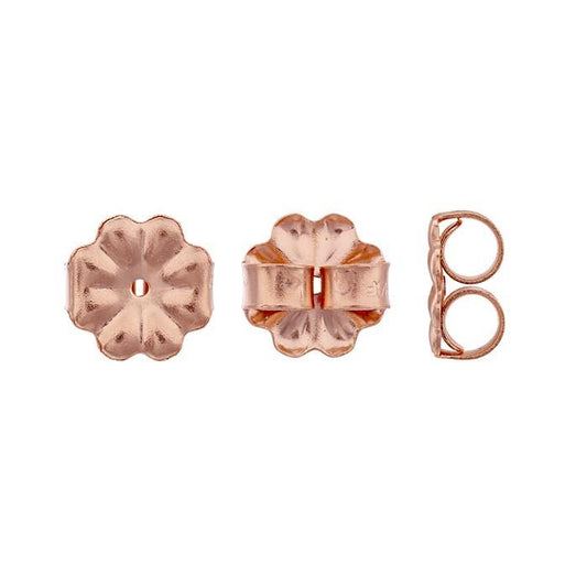14/20 Rose Gold-Filled 7.2mm dia. Medium-Weight Friction Ear Nut