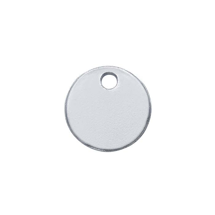 Sterling Silver Round Tag, 0.81mm, Soft
