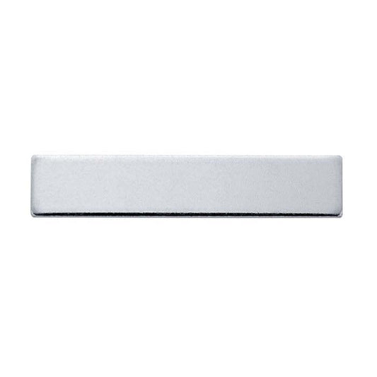 Sterling Silver Rectangle Stampings, 1.02mm, Soft
