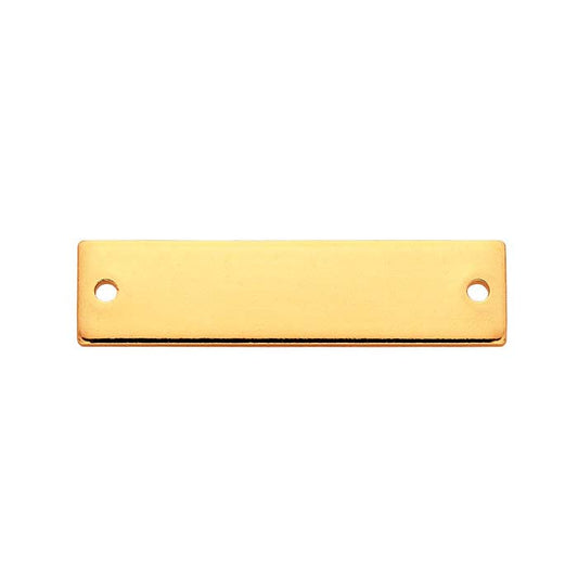14/20 Yellow Gold-Filled Flat Rectangle Link Components, 1.02mm