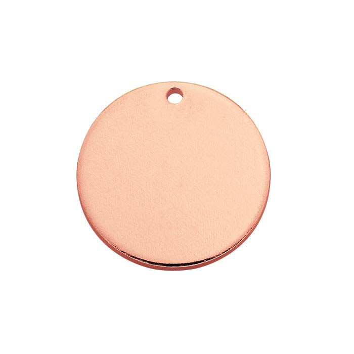 14/20 Rose Gold-Filled 15.9mm Round Tag, 1.29mm, Soft