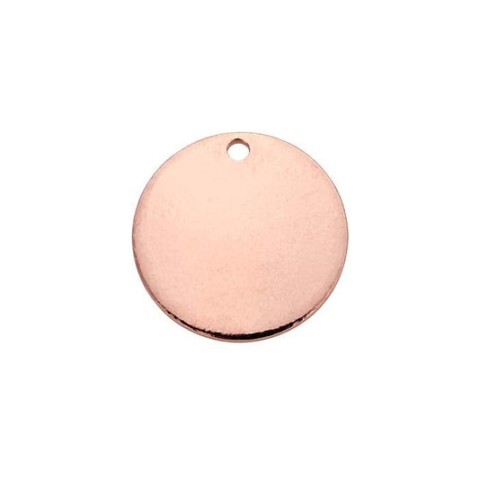 14/20 Rose Gold-Filled Round Charm