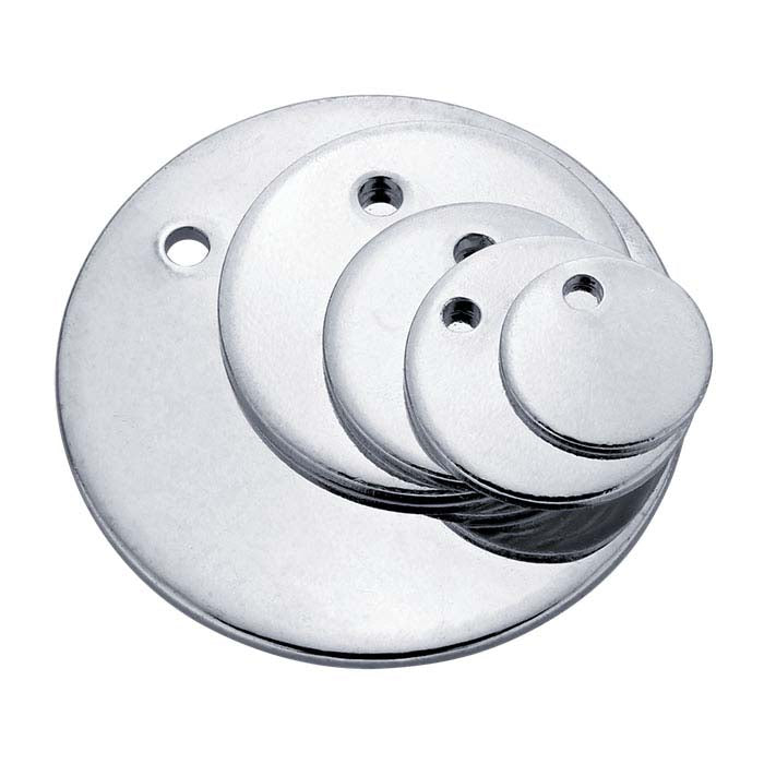 Sterling Silver Round Tag, 0.64mm