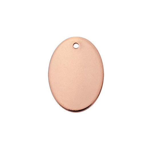 14/20 Rose Gold-Filled Oval Charm