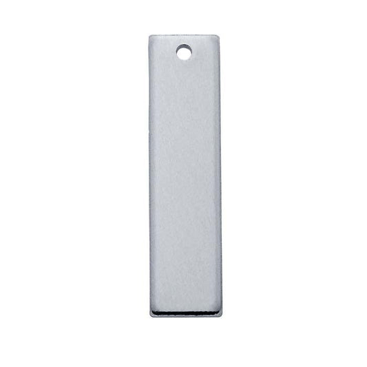 Sterling Silver Flat Rectangle Component, 1.02mm