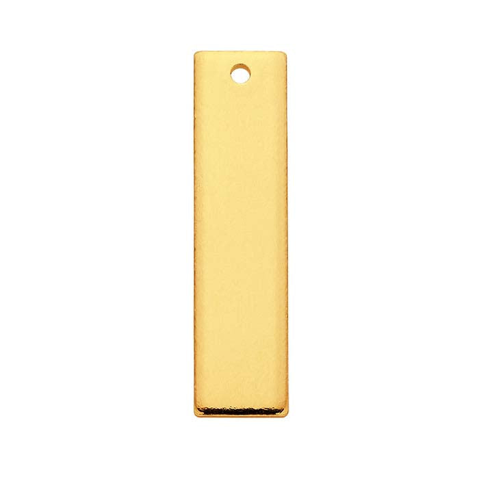 14/20 Yellow Gold-Filled Flat Rectangle Component, 1.02mm