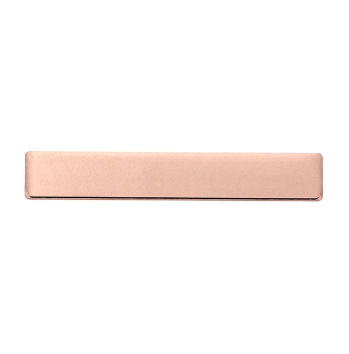 14/20 Rose Gold-Filled 38.1 x 6.4mm Rectangle Stamping, 0.81mm, 1/2-Hard
