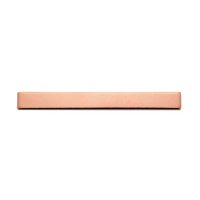 14/20 Rose Gold-Filled 44.5 x 4.8mm Rectangle Stamping, 1.02mm, Soft