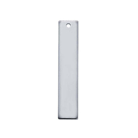 Sterling Silver Flat Rectangle Components, 1.02mm