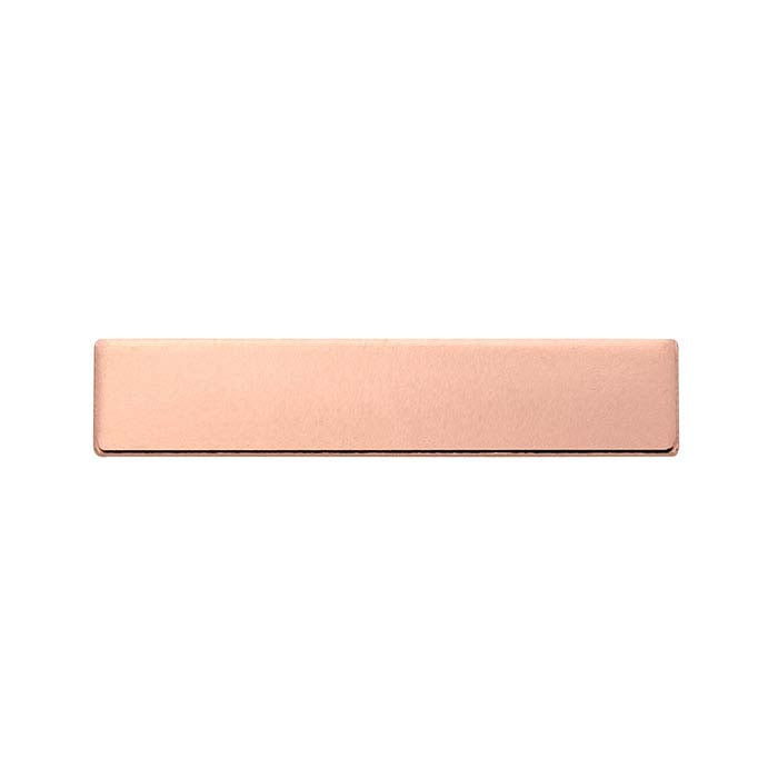 14/20 Rose Gold-Filled 31.8 x 6.4mm Rectangle Stamping, 0.81mm, 1/2-Hard