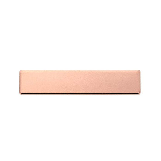 14/20 Rose Gold-Filled 31.8 x 6.4mm Rectangle Stamping, 0.81mm, 1/2-Hard