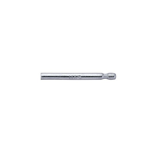 14K White Gold 0.91mm x 9.52mm Friction Ear Post