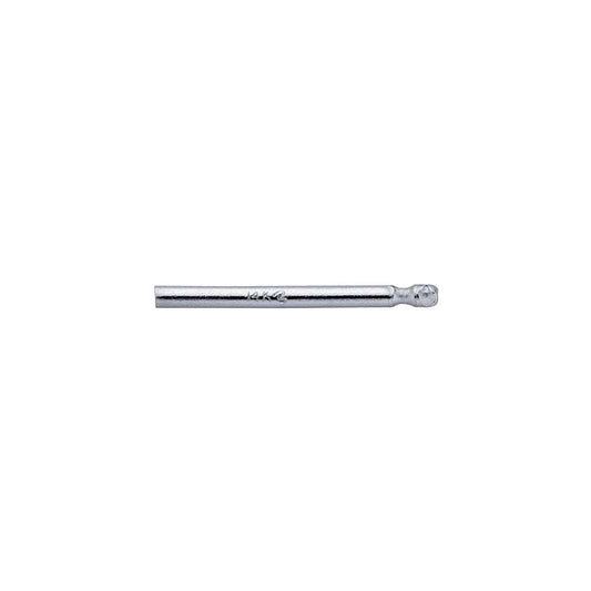 14K White Gold 0.91mm x 11.11mm Friction Ear Post
