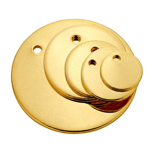 14/20 Yellow Gold-Filled 8.9mm Round Tag, 0.81mm, Soft