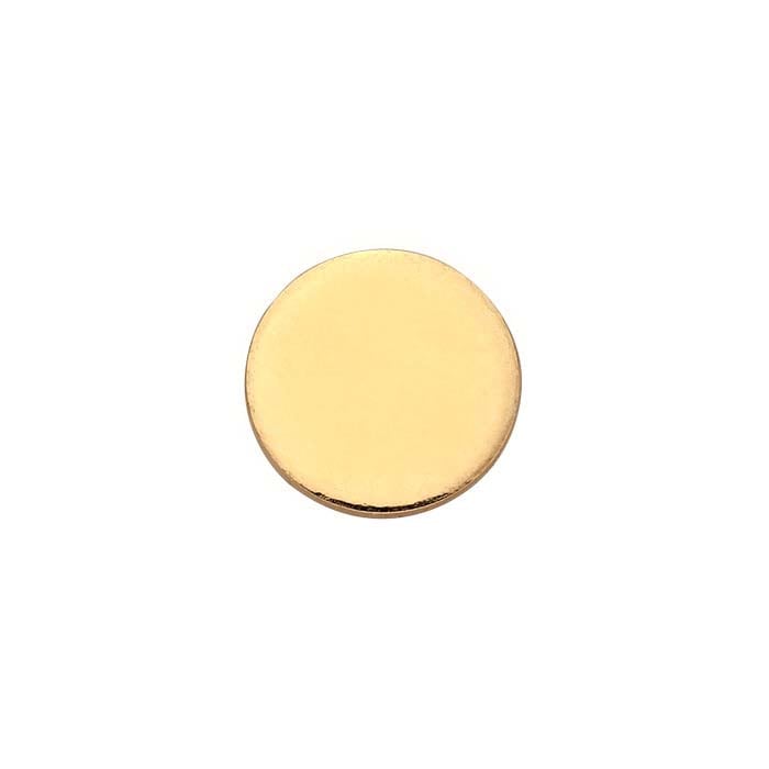 14K Yellow Gold Discs, ., Soft