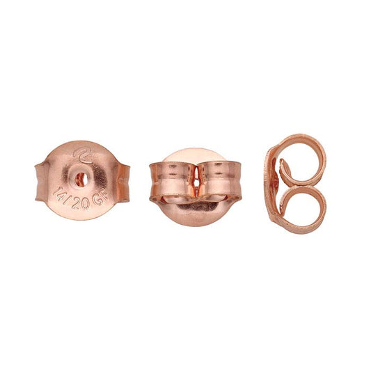 14/20 Rose Gold-Filled 5.4mm Friction Ear Nut