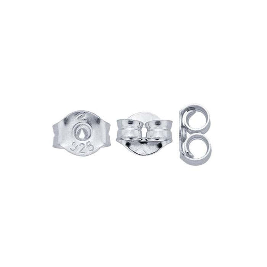 Sterling Silver 5.2 x 4.1mm Friction Ear Nut