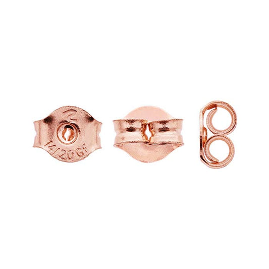 14/20 Rose Gold-Filled 5.4mm Friction Ear Nut