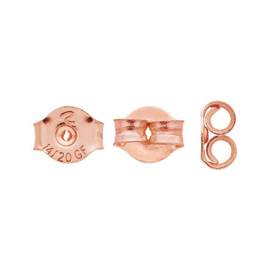 14/20 Rose Gold-Filled  5.4mm Friction Ear Nut