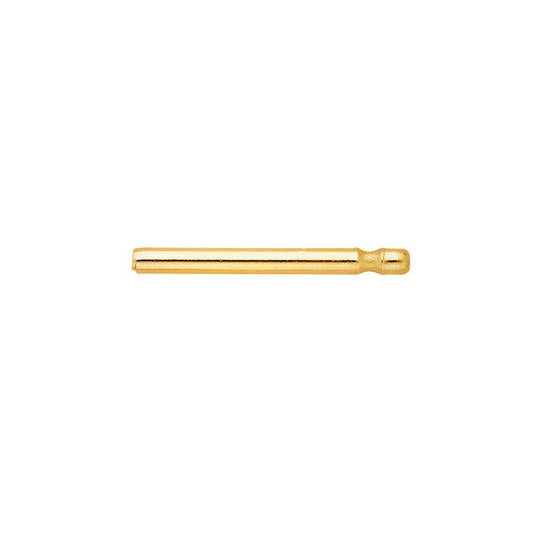 14K Yellow Gold 0.91mm x 9.52mm Friction Ear Post