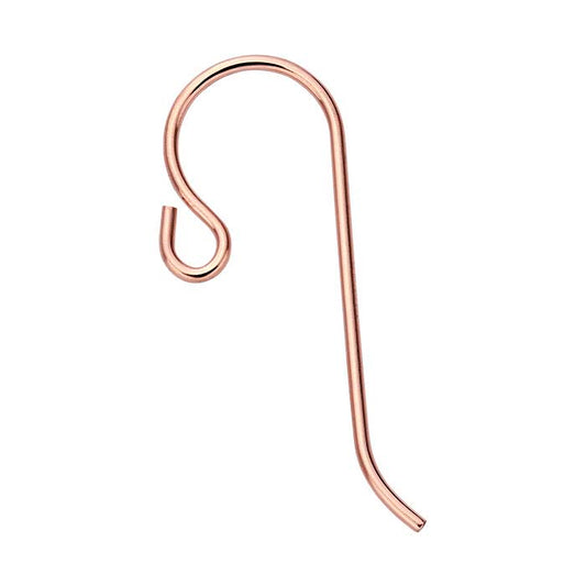14/20 Rose Gold-Filled Ear Wire with Outside Loop