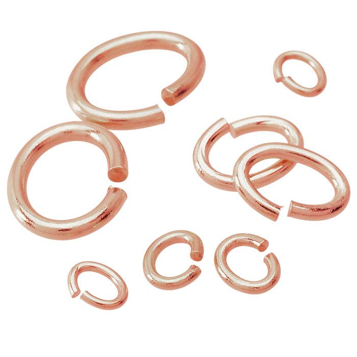 14K Rose Gold 3 x 2mm ID Oval Jump Ring