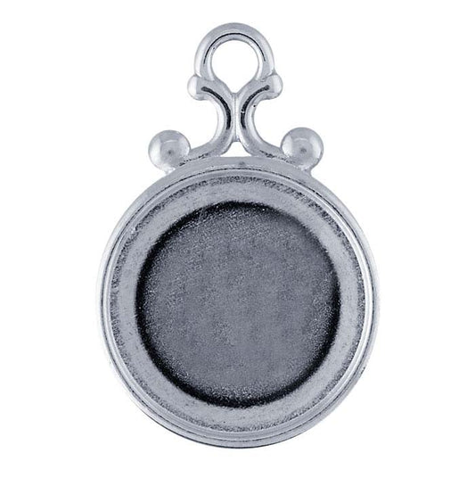Sterling Silver Round Cabochon Component Mounting
