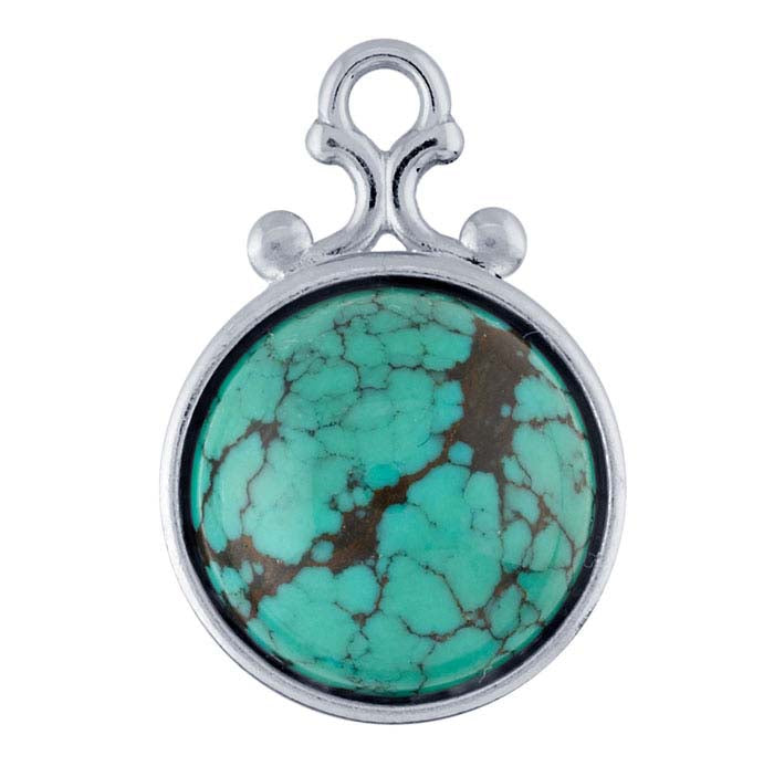 Sterling Silver Round Cabochon Component Mounting