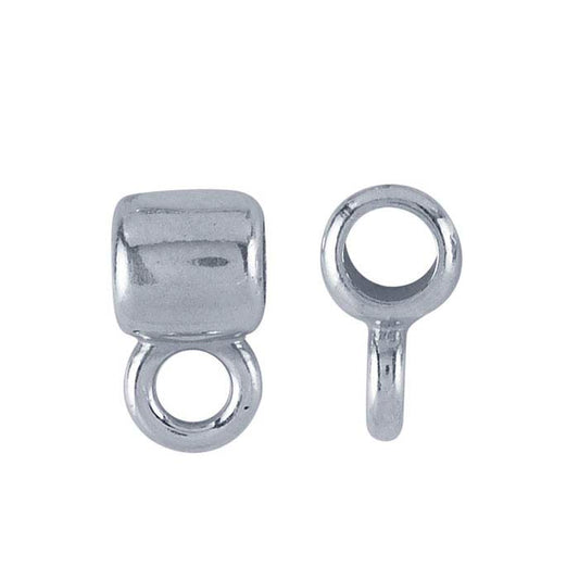 Sterling Silver Tube Bail with Ring