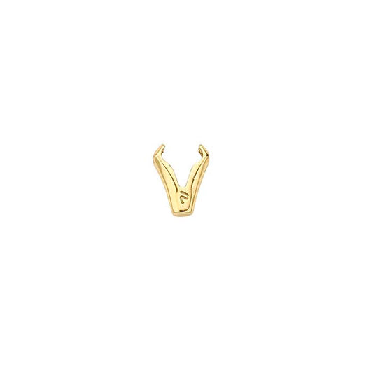18K Yellow Gold Omega Clip Yoke