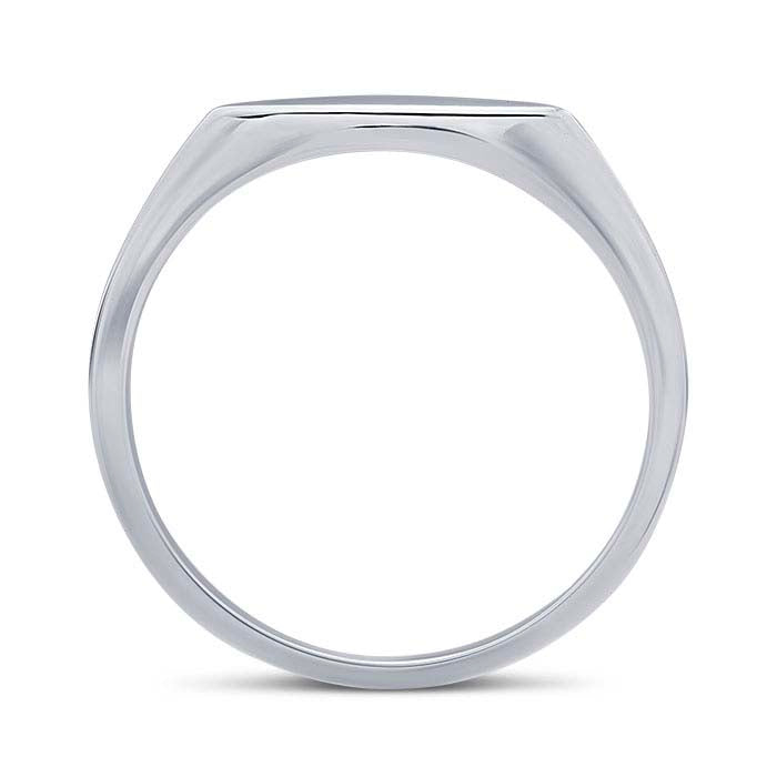 Sterling Silver 11 x 5.6mm Oval Signet Ring